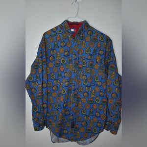 Jewel Toned Button Down Shirt